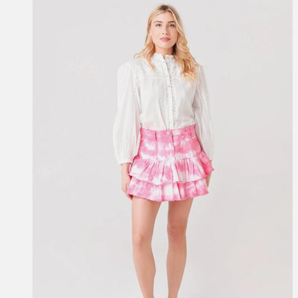 LoveShackFancy Landon Mini Skirt - Picture 1 of 8